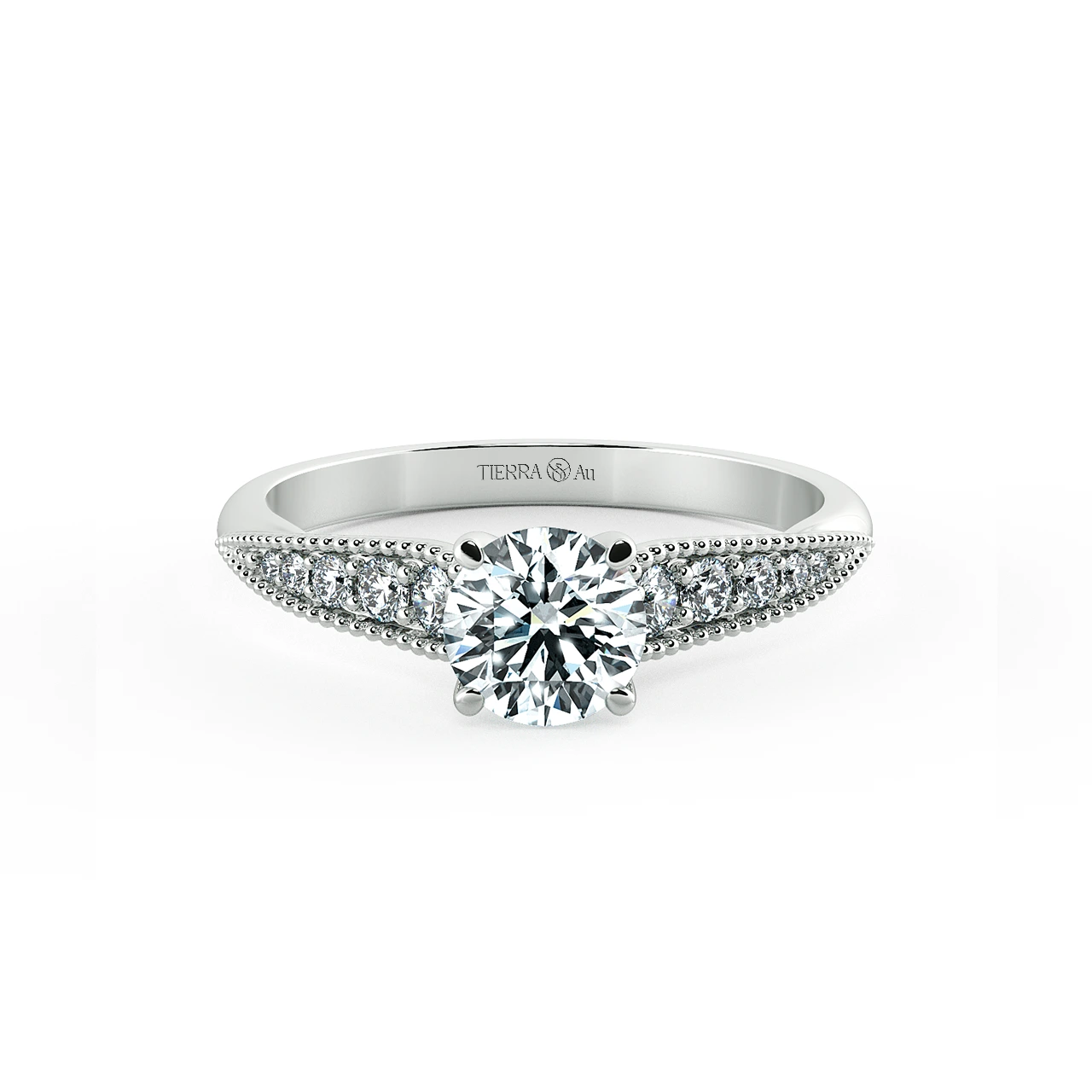 Solitaire Engagement Ring with Eternity Band NCH1808